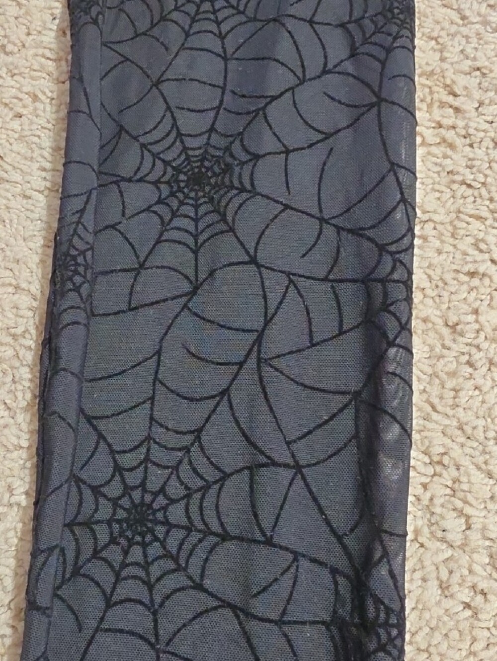 torrid Black Spiderweb Pattern Leggings Sz 0 L 12 - Picture 5 of 6